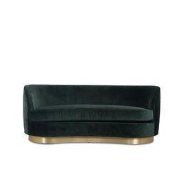 comprar Veludo de Sofa Vintage Luxurious Velvet Upholstery Sofa With Toe Kick In da sala de visitas da casa Fabricação em linha