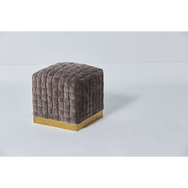 comprar Banco do otomano do quarto da madeira maciça de veludo de Brown de estofamento com longa vida Fabricação em linha