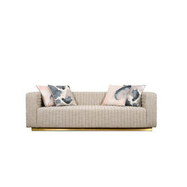 comprar Sofá de linho moderno clássico americano da tela de Seat Chesterfield do sofá 4 da sala de visitas da mobília da casa Fabricação em linha