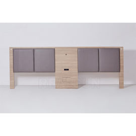 comprar Cabeceiras simples do estilo do hotel da tela de estofamento, cabeceira da cama de rainha com madeira maciça Fabricação em linha