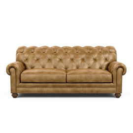 comprar Sofá de couro genuíno antigo de Seater Sofa Chesterfield Tufted Sofa Set do estilo 3 Fabricação em linha