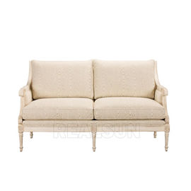comprar Grupo de madeira de canto francês antigo da tela de Loveseat Sofa Settee Home Furniture Couch Fabricação em linha