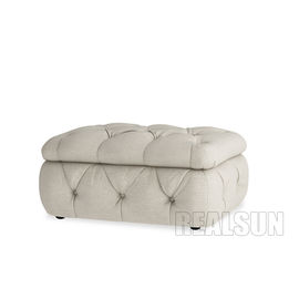 comprar Grande banco adornado do otomano do quarto do armazenamento da tela do tamanho botão para a mudança das sapatas Fabricação em linha