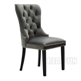comprar A tela de madeira do restaurante das cadeiras da sala de jantar do projeto moderno estofou Ring Back adornado Fabricação em linha