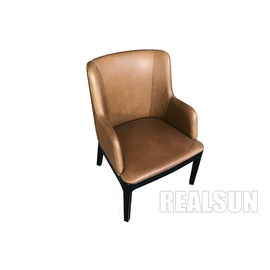 comprar O jantar moderno do couro do plutônio do estilo preside a base de madeira do pé do metal para a sala de visitas Fabricação em linha