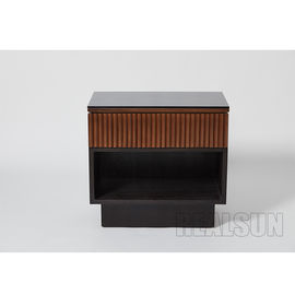comprar Tabelas de cabeceira de Ritz Carlton Natural Walnut Veneer Hotel com espaço aberto Nightstand Fabricação em linha