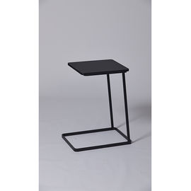 comprar A mesa de centro preta do quadro do metal da madeira maciça da pintura com pó preto revestiu de aço inoxidável Fabricação em linha