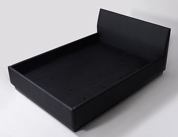 comprar O vinil preto estofou inteiramente o rei Size Hotel Bedroom para colocar com base estratificada preta Fabricação em linha