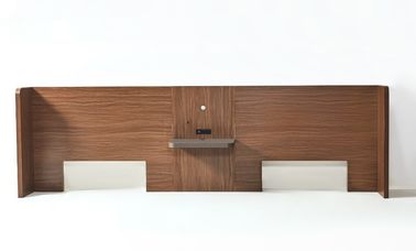 comprar Tamanho feito-à-medida da rainha da noz HPL das cabeceiras do estilo do hotel da hospitalidade com luzes do diodo emissor de luz Fabricação em linha