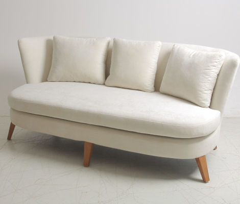 comprar Tela Sofa With Wooden Base de Seater da sala de visitas 3 do projeto de Morden Fabricação em linha