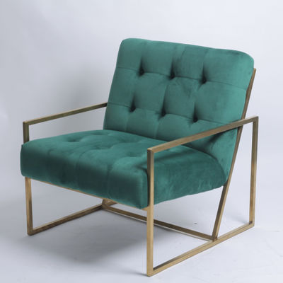 comprar Sala de visitas luxuosa Sofa With Metal Decoration da mobília da casa Fabricação em linha