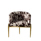 Luxury Animal Prints 74*74*78cm Furniture Dining Room Chairs