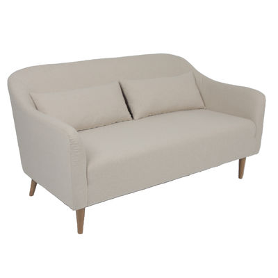 comprar ODM clássico 2 de linho Seater Sofa With Wooden Leg Fabricação em linha