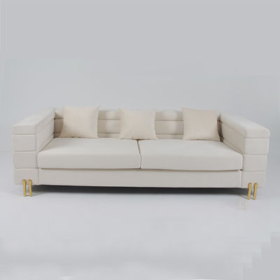 comprar 3 o veludo de Seater 70cm adornou Sofa With Slim Metal Leg Fabricação em linha