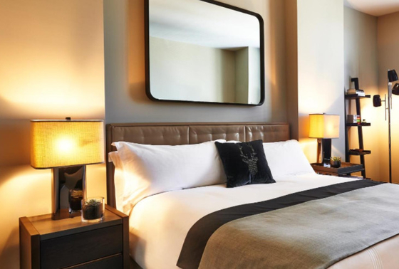 comprar A mobília moderna do quarto do hotel de luxo não dobrou feito-à-medida Fabricação em linha
