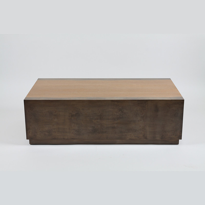 comprar As linhas limpas esquadram a mesa de centro da madeira maciça para a mobília da sala de visitas Fabricação em linha