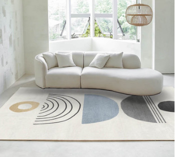 comprar Sofá moderno redondo macio Sofa Minimalist Special Shaped Cashmere simples Sofa Designs branco Fabricação em linha