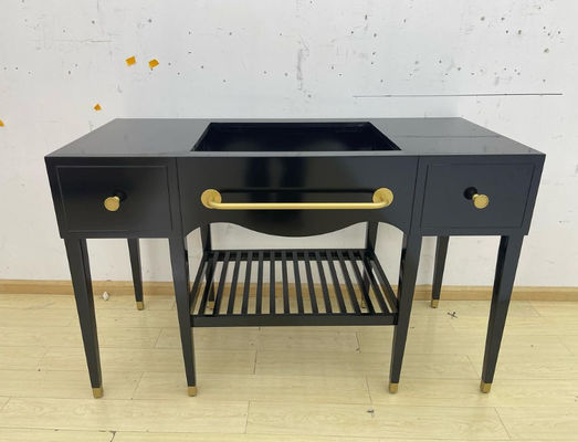 Bom preço Vaidade feita sob encomenda moderna do banheiro com o ODM do OEM do console do metal on-line