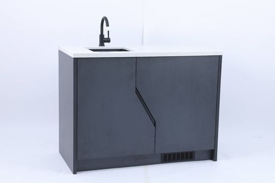 Bom preço Vaidade feita sob encomenda moderna do banheiro com parte superior de mármore on-line