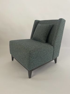 Bom preço Cadeira de sala de estar estofada luxuosa da entrada com coxim traseiro on-line
