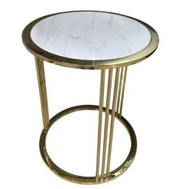 Bom preço Decoração de vidro de bronze/do ouro sala de visitas da mesa de centro para o quarto do hotel on-line