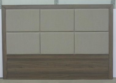 Bom preço Cabeceiras estofadas do estilo do hotel, encosto de madeira da cama do MDF com passador dobro on-line