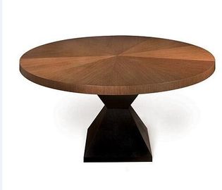 Bom preço Mesa de jantar contínua redonda/do quadrado carvalho, mesa de jantar redonda feita sob encomenda do suporte on-line