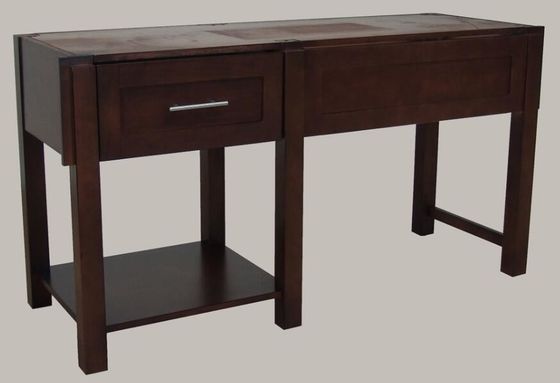 Bom preço 1 do folheado moderno do vidoeiro dos armários da vaidade do banheiro da madeira compensada da gaveta cor escura da mancha on-line