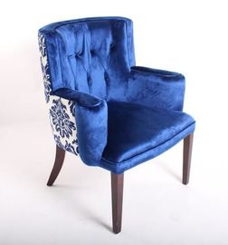 Bom preço Blue Velvet adornou a mobília da casa da cadeira, sala de visitas de madeira das poltronas que janta a cadeira on-line