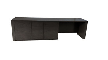 Bom preço Mesa de escrita com deslizes de fechamento macios, padrão do hotel do folheado da noz de ISO on-line