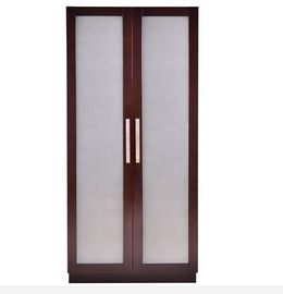 Bom preço Vestuário de madeira da sala de hotel de 2 portas com gavetas para dentro, folheado da noz on-line
