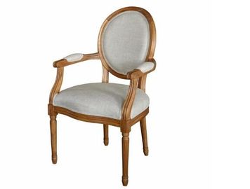 Bom preço A poltrona de madeira antiga francesa que janta a cadeira estofou para o quarto, cor personalizada on-line