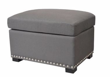 Bom preço O cubo moderno do otomano do armazenamento de estofamento para o quarto, lustrou Chrome on-line