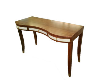 Bom preço Mobília contemporânea de madeira do quarto da mesa de escrita com pés da madeira maciça on-line