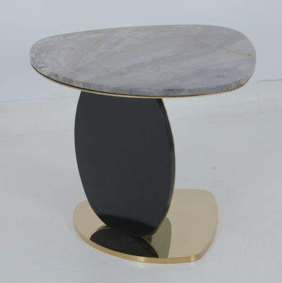 Bom preço Sala de estar Tabela de café lateral personalizada com moldura de metal de mármore on-line