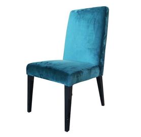 Bom preço Da tela azul de veludo do projeto 2018 moderno cadeira de jantar de madeira on-line