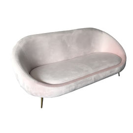 Bom preço Arrendamento cor-de-rosa do casamento de Sofa Living Room Furniture For de estofamento de veludo do sofá on-line