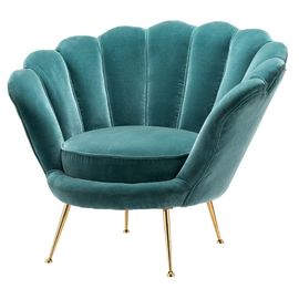 Bom preço Base de aço inoxidável dourada Shell Back Velvet dos sofás modernos da tela da sala de visitas on-line