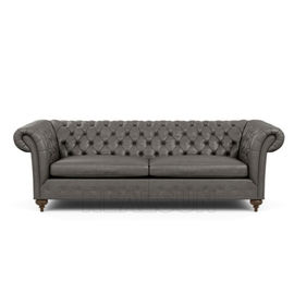 Bom preço Sala de visitas de couro Sofa Chesterfield Chaise Lounge Sofa do vintage de estofamento on-line