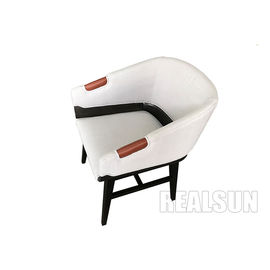 Bom preço Cadeira de relaxamento personalizada da cadeira do lazer da madeira maciça das poltronas do acento do lazer do braço base de couro moderna nova para a casa on-line