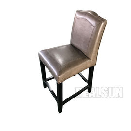 Bom preço A sala de jantar de madeira da mobília do estilo americano preside a tela estofada de veludo para a casa on-line