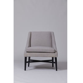Bom preço A sala de visitas da forma deita base revestida do preto claro de Grey Upholstered Single Sofa With on-line