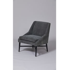 Bom preço Grey Fabric Armchairs With Stainless escuro feito-à-medida quadro de aço do metal on-line