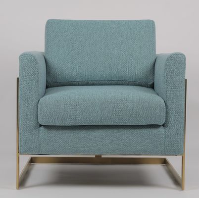 Bom preço poltrona azul da tela da altura de 85cm com o ouro de aço inoxidável on-line