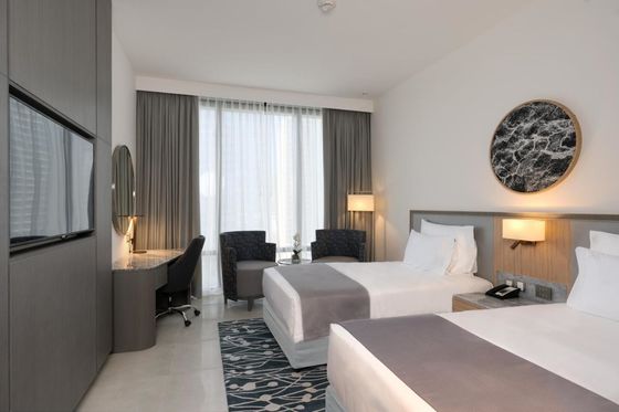 Bom preço A mobília de couro da sala de hotel do plutônio ajustou o estilo moderno disponível do OEM de 5 estrelas on-line