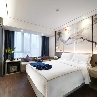 Bom preço Conjunto completo luxuoso claro da madeira maciça de mobília diretamente para hotéis, apartamentos on-line