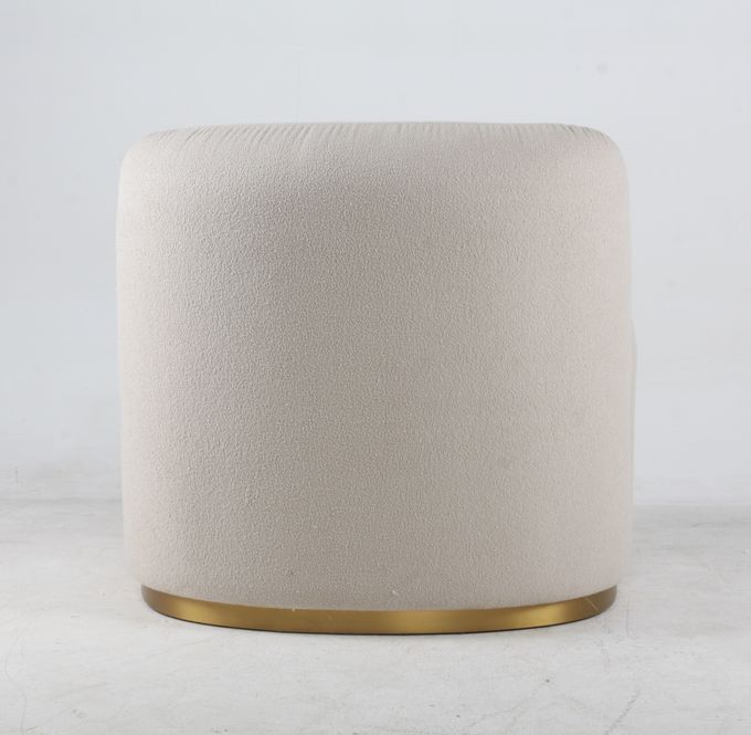 Da cadeira branca do lazer do acento do Boucle da tela da sala de visitas estilo moderno 0