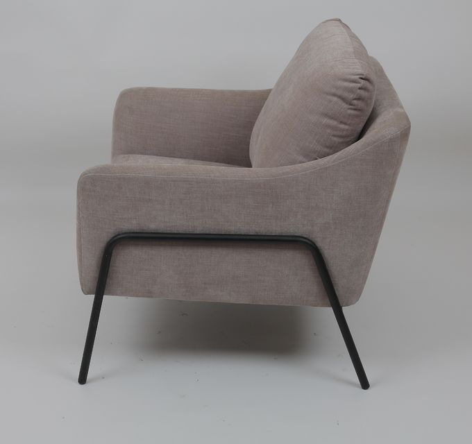 Quadro moderno do metal de Sofa Upholstered Grey With Black da sala de visitas da forma 1