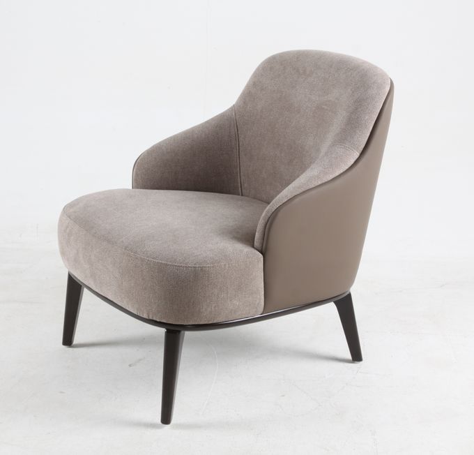 Poltronas do escritório do lazer do hotel da cafetaria da sala de visitas com pés de madeira 6