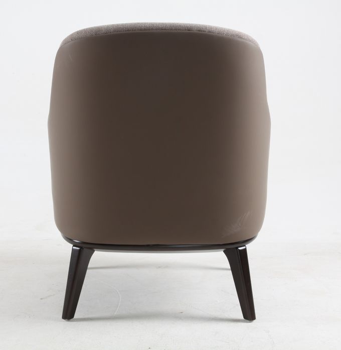 Poltronas do escritório do lazer do hotel da cafetaria da sala de visitas com pés de madeira 3